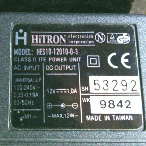 Hi Tron Charger Adapter Power Supply HES10-12010-0-3 Class 2 Travel Accessories - Picture 10 of 16